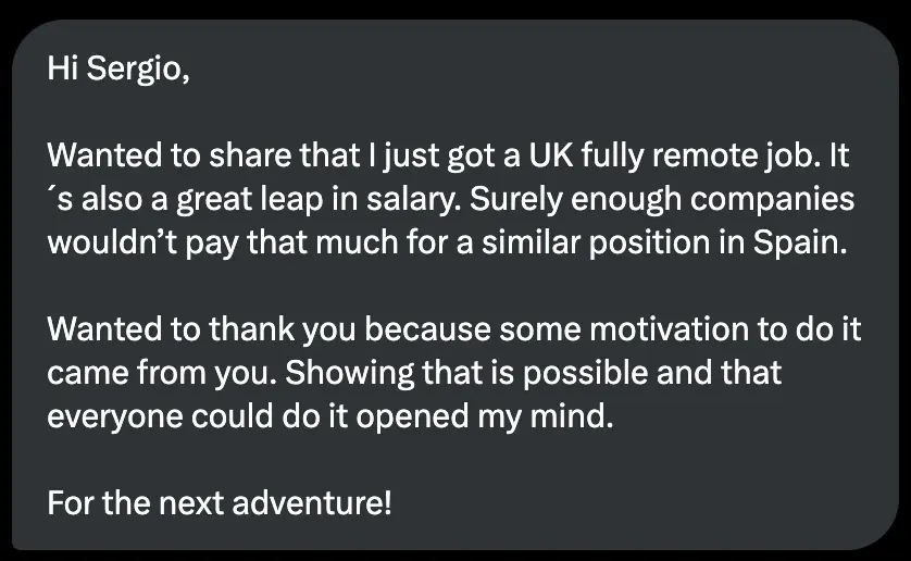 First Testimonial