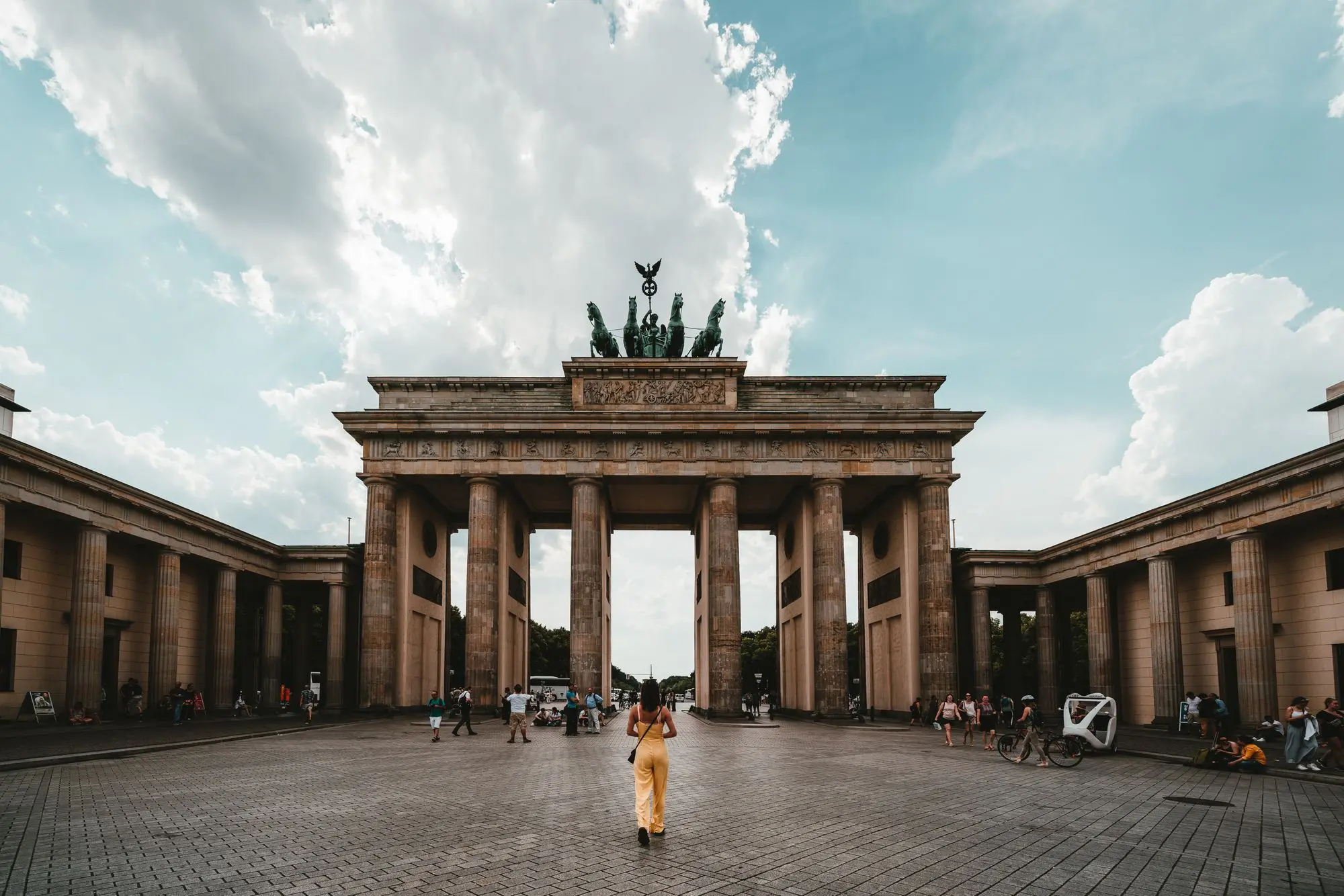 Woman standing near a building in Berlin