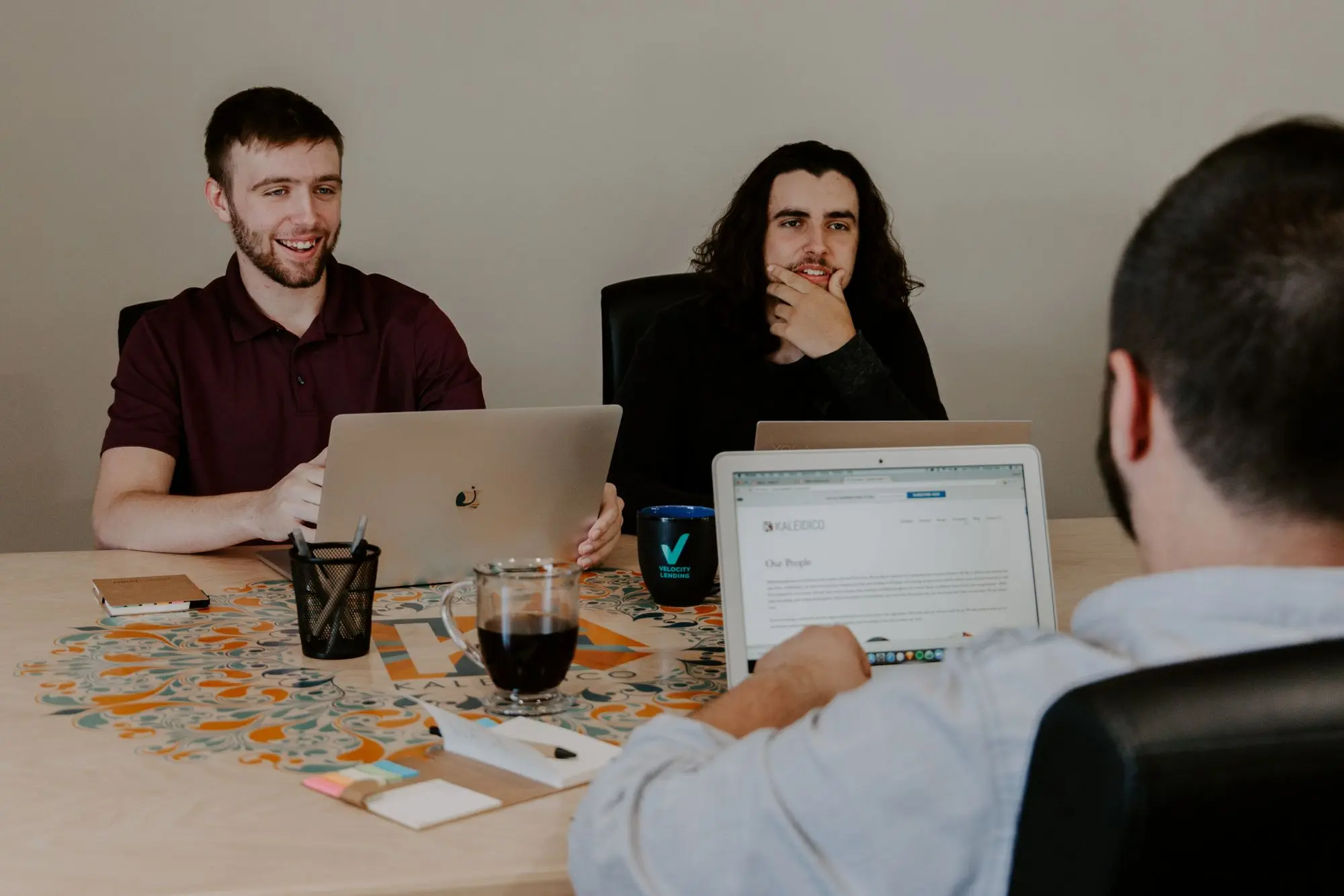 People working together in an office