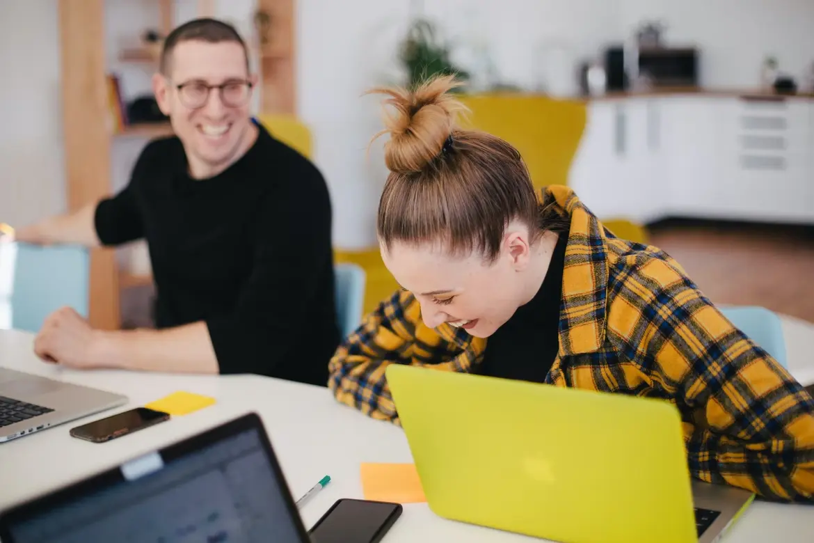 employees working together in an office