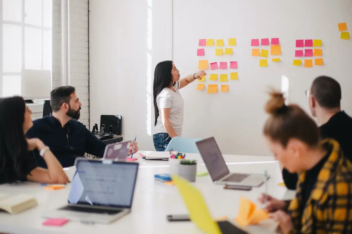 employees working in an office