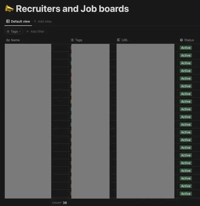 Write down the contact details of recruiters and reach out to them when you need them
